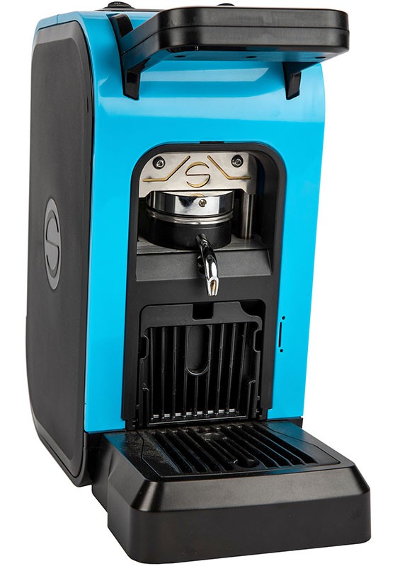 Coffee machine in paper pods ese 44mm Spinel CIAO light blue