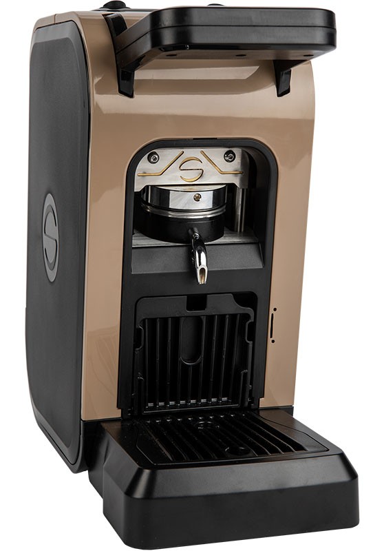 Coffee machine in paper pods ese 44mm Spinel CIAO brown